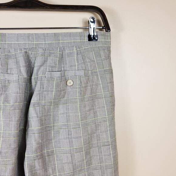 Vintage Talbots Grey Multi Plaid High Rise Trouser Size 4 - Picture 7 of 10